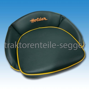 Sitzkissen Holder grün/gelb mit Stick "HOLDER"